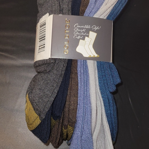 GOLD TOE Women's 6 pack Turn Cuff Multi Color Socks Size 9-11 fits shoe size 6-9 - Picture 5 of 6